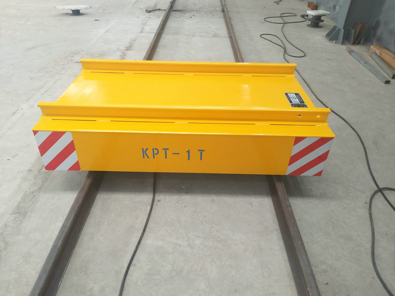 Cable Reel Powered Warehouse Flat Car on Rail مع التحكم عن بعد